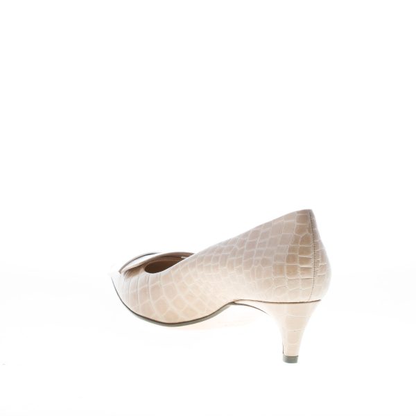 SERGIO ROSSI donna decolletè SR1 in pelle stampa cocco CIPRIA con placca. Tacco 4,5 cm - immagine 4