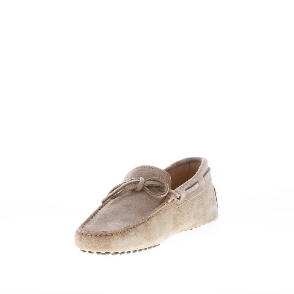 TOD'S uomo mocassino in camoscio TORBA con laccetto. Suola gommini - immagine 6