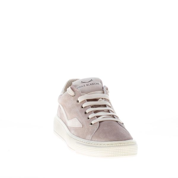 VOILE BLANCHE uomo sneaker Fit II EASY in camoscio stinto e pelle TORTORA - immagine 2
