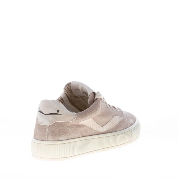 VOILE BLANCHE uomo sneaker Fit II EASY in camoscio stinto e pelle TORTORA - immagine 3