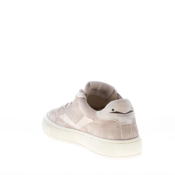 VOILE BLANCHE uomo sneaker Fit II EASY in camoscio stinto e pelle TORTORA - immagine 4