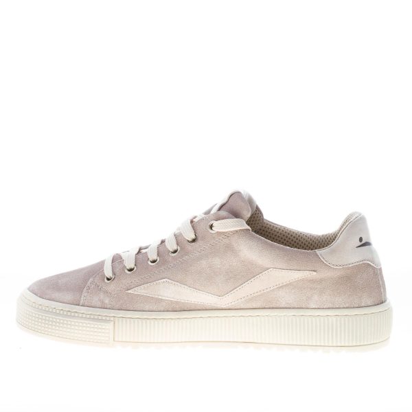 VOILE BLANCHE uomo sneaker Fit II EASY in camoscio stinto e pelle TORTORA - immagine 5