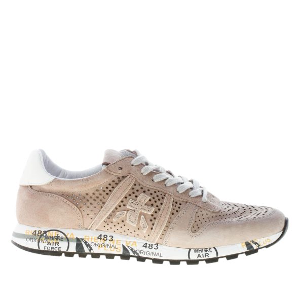 PREMIATA uomo sneaker Eric 5666 in camoscio traforato BEIGE