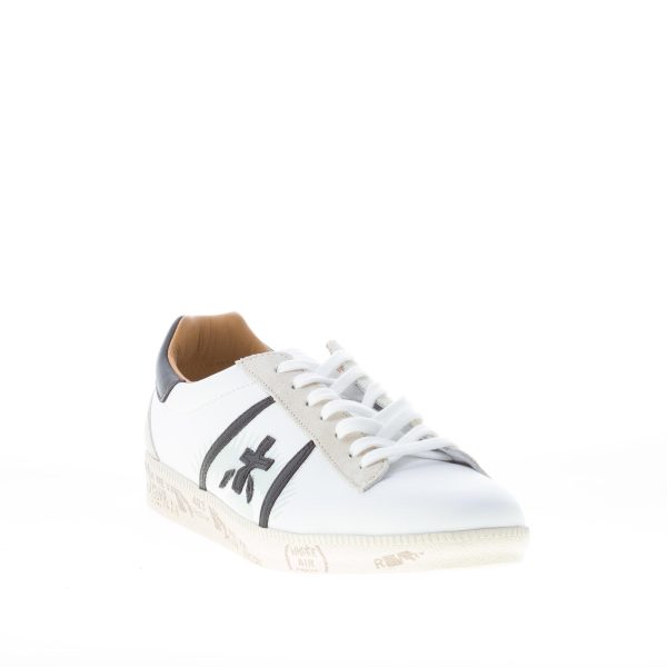 PREMIATA uomo sneaker ANDY 5421 in pelle BIANCO più nero - immagine 2