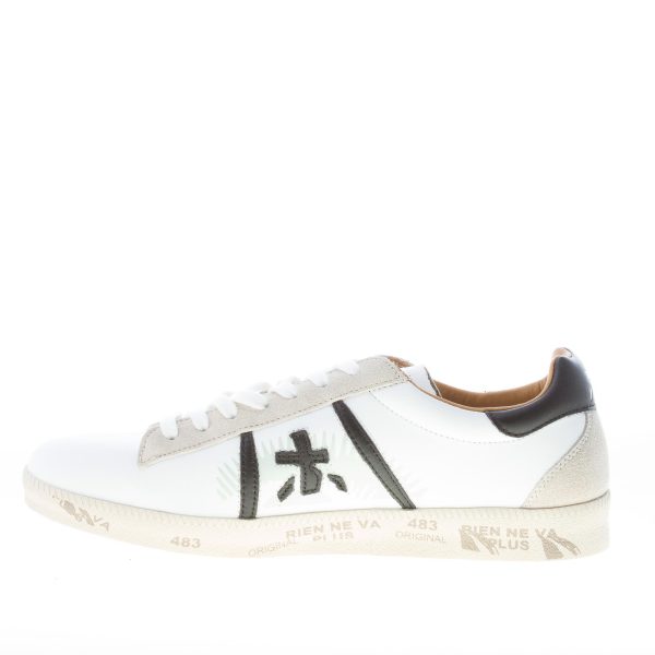 PREMIATA uomo sneaker ANDY 5421 in pelle BIANCO più nero - immagine 5