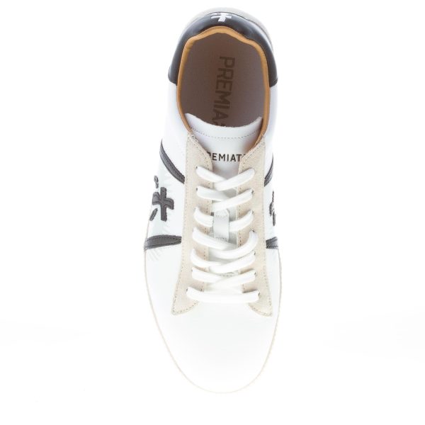 PREMIATA uomo sneaker ANDY 5421 in pelle BIANCO più nero - immagine 7
