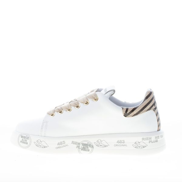 PREMIATA donna sneaker BELLE 5716 in pelle BIANCO più zebra - immagine 5