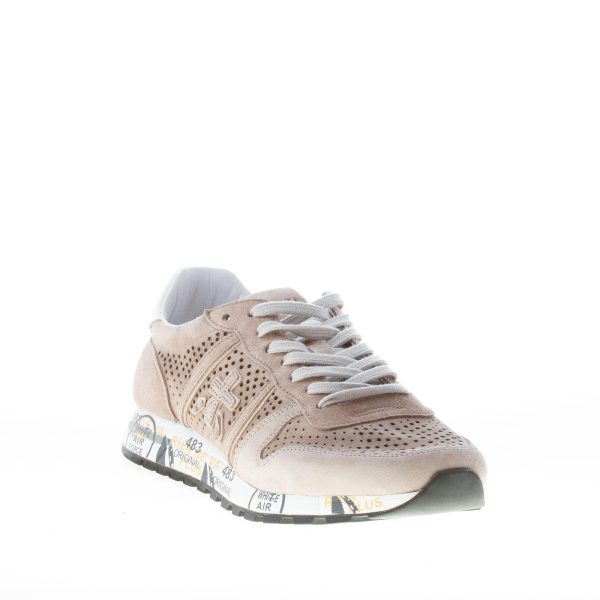PREMIATA uomo sneaker Eric 5666 in camoscio traforato BEIGE - immagine 2