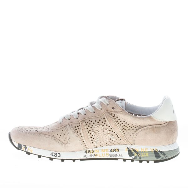 PREMIATA uomo sneaker Eric 5666 in camoscio traforato BEIGE - immagine 5