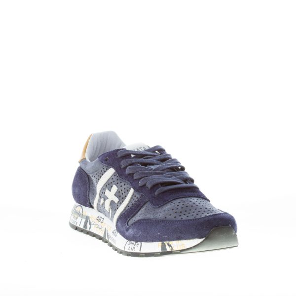 PREMIATA uomo sneaker Eric 5841 in camoscio traforato BLU - immagine 2