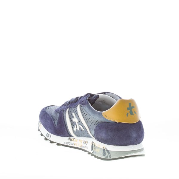 PREMIATA uomo sneaker Eric 5841 in camoscio traforato BLU - immagine 4