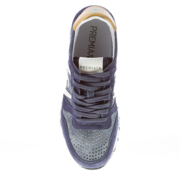 PREMIATA uomo sneaker Eric 5841 in camoscio traforato BLU - immagine 7