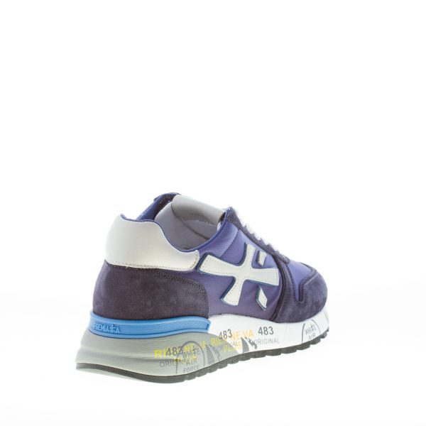 PREMIATA uomo sneaker Mick 5692 in tessuto tecnico e camoscio BLU COBALTO più grigio - immagine 3