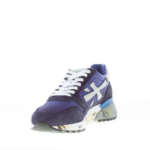 PREMIATA uomo sneaker Mick 5692 in tessuto tecnico e camoscio BLU COBALTO più grigio - immagine 6