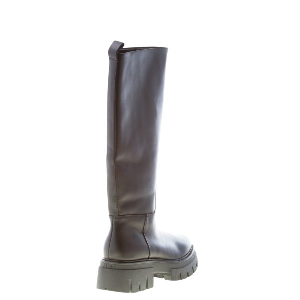 ASH donna stivale Lucky in pelle NERO con zip. Maxi suola 5 cm - immagine 3