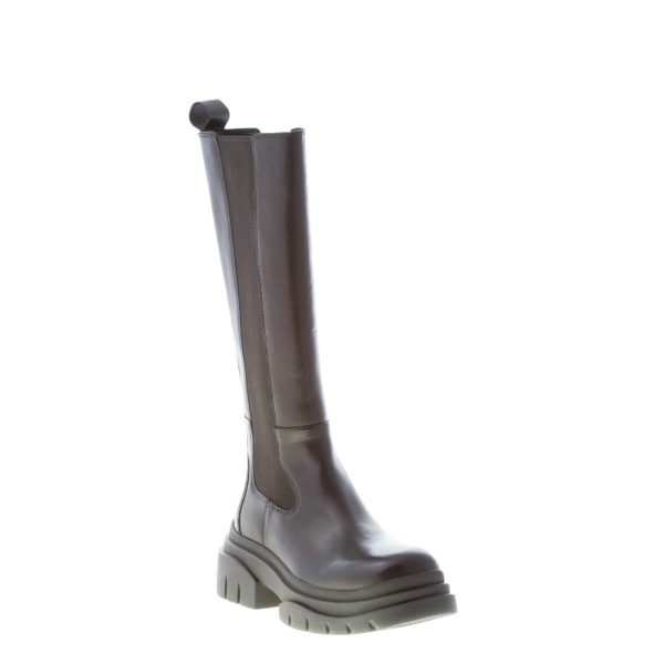 ASH donna stivale elasticizzato Stone in pelle NERO. Maxi suola 5 cm - immagine 2