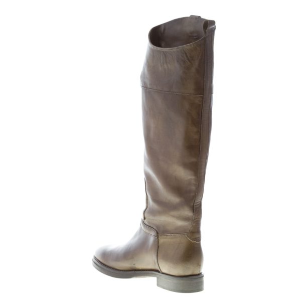 HISTORY541 donna stivale cavallerizzo Alex05 in pelle vintage VERDE BOTTIGLIA. Tacco 2,5 cm - immagine 3