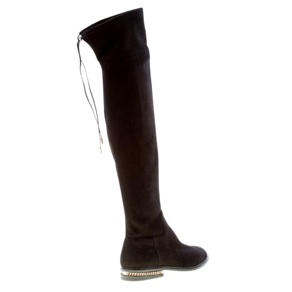 MICHAEL KORS donna stivale sopra il ginocchio Jamie Flat in camoscio stretch NERO. - immagine 3