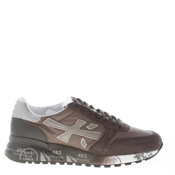 PREMIATA uomo sneaker Mick 5888 in tessuto tecnico e camoscio GRIGIO più NERO