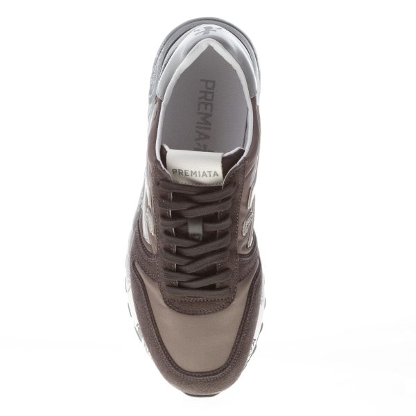 PREMIATA uomo sneaker Mick 5888 in tessuto tecnico e camoscio GRIGIO più NERO - immagine 7