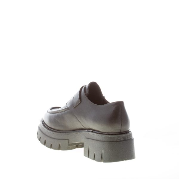 ASH donna scarpa con fibbia Lord in pelle NERO. Maxi suola 5 cm - immagine 4