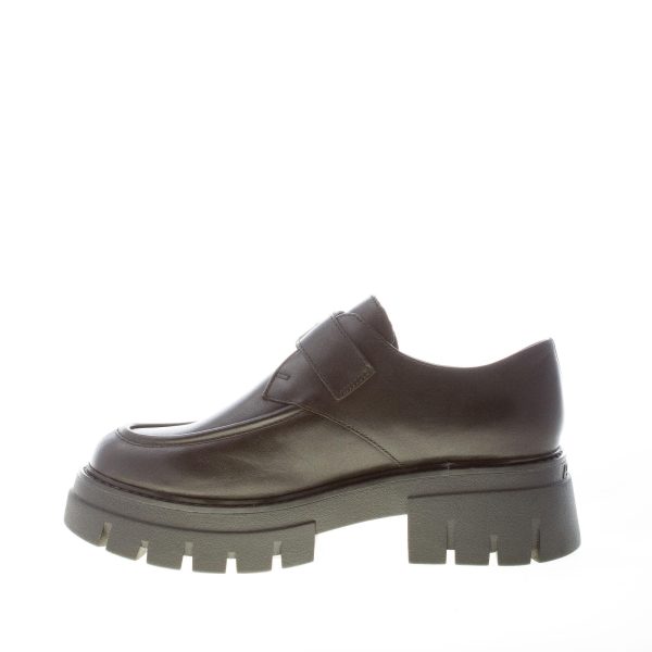 ASH donna scarpa con fibbia Lord in pelle NERO. Maxi suola 5 cm - immagine 5