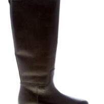 ASH donna stivale Lucky in pelle NERO con zip. Maxi suola 5 cm