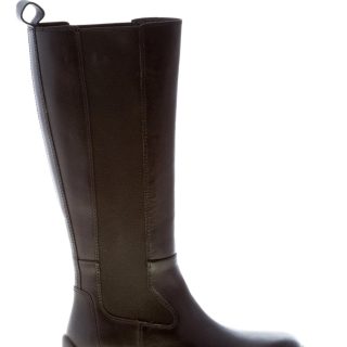 ASH donna stivale elasticizzato Stone in pelle NERO. Maxi suola 5 cm