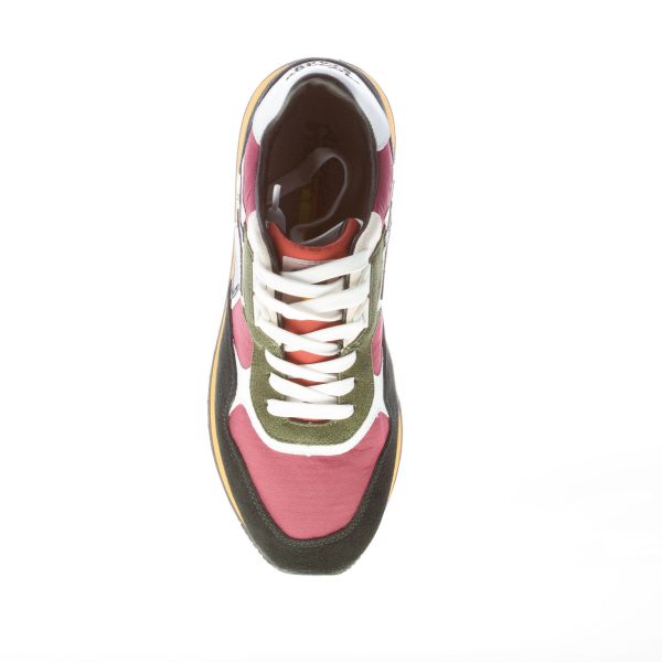 ATLANTIC STARS uomo sneaker Draco in camoscio e tessuto NERO e BORDEAUX - immagine 7