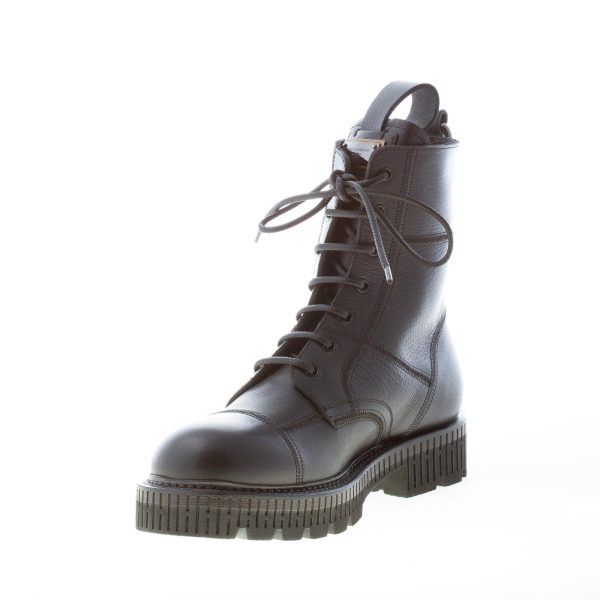 DOLCE & GABBANA uomo stivaletto anfibio Bernini in pelle NERO - immagine 6