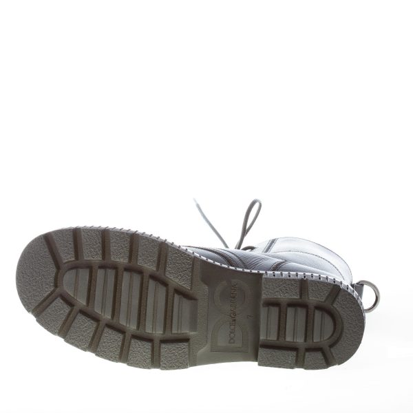 DOLCE & GABBANA uomo stivaletto anfibio Bernini in pelle NERO - immagine 8