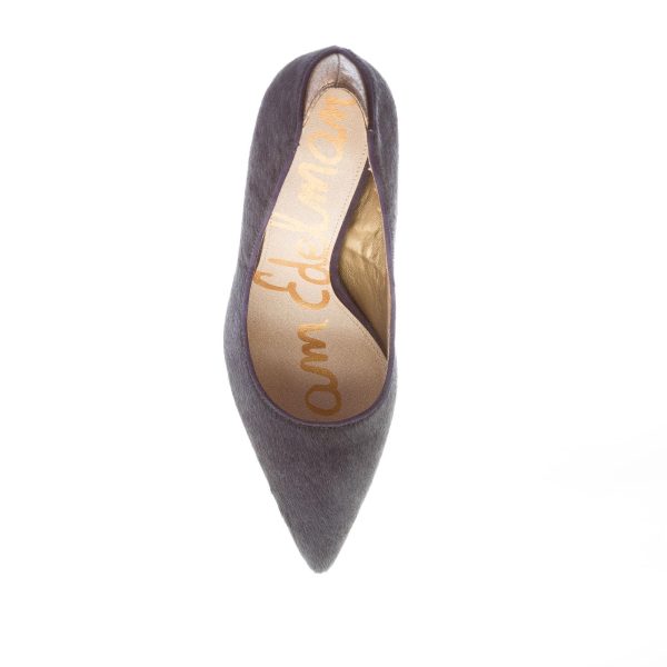 SAM EDELMAN donna decolleté Dea in hairy calf BLU più pitone. Tacco 10 cm - immagine 7