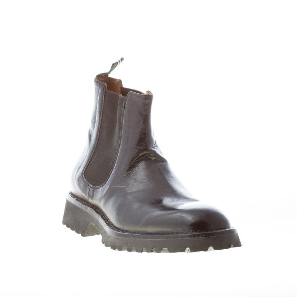 GREEN GEORGE uomo stivaletto Beatles in morbida pelle bottalata NERO. Suola gomma - immagine 2