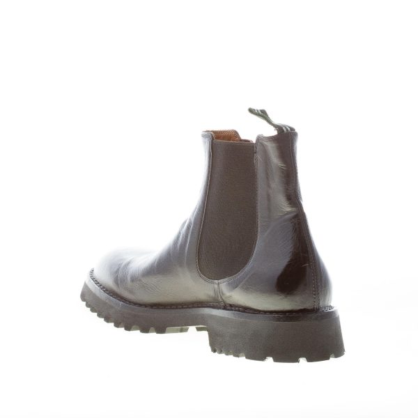 GREEN GEORGE uomo stivaletto Beatles in morbida pelle bottalata NERO. Suola gomma - immagine 4