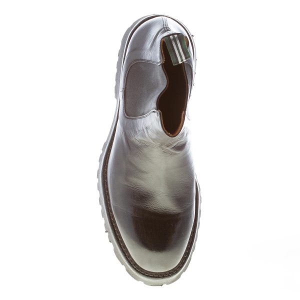 GREEN GEORGE uomo stivaletto Beatles in morbida pelle bottalata NERO. Suola gomma - immagine 7