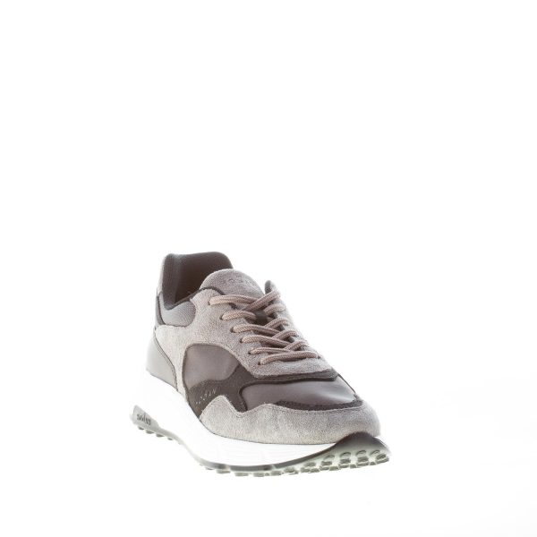 HOGAN uomo Hyperlight sneaker in camoscio tessuto e nabuk GRIGIO più nero - immagine 2