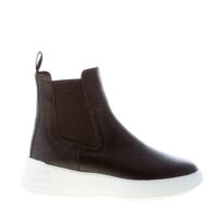 HOGAN donna H562 stivaletto Chelsea Rebel in pelle NERO.