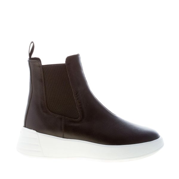 HOGAN donna H562 stivaletto Chelsea Rebel in pelle NERO.