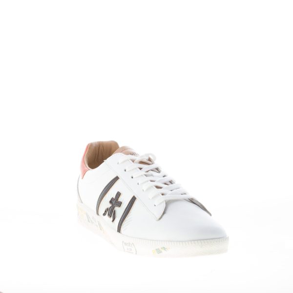 PREMIATA uomo sneaker ANDY 5423 in pelle BIANCO più cuoio e nero - immagine 2