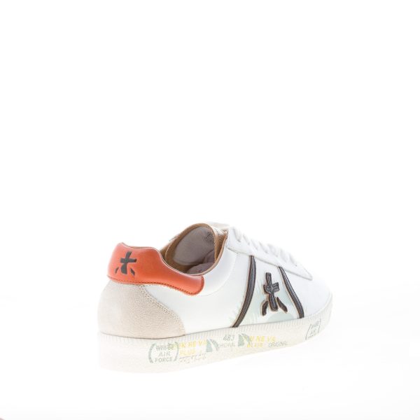 PREMIATA uomo sneaker ANDY 5423 in pelle BIANCO più cuoio e nero - immagine 3