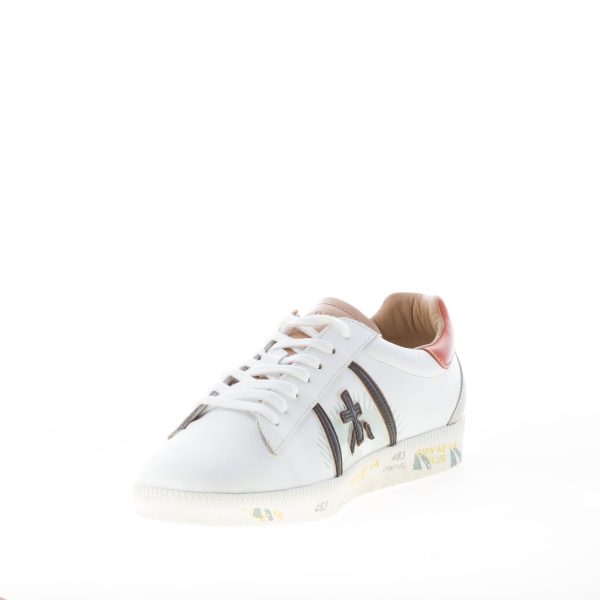 PREMIATA uomo sneaker ANDY 5423 in pelle BIANCO più cuoio e nero - immagine 6