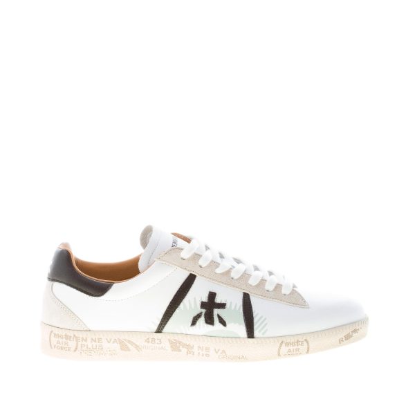 PREMIATA donna sneaker ANDY 5421 in pelle BIANCO più nero