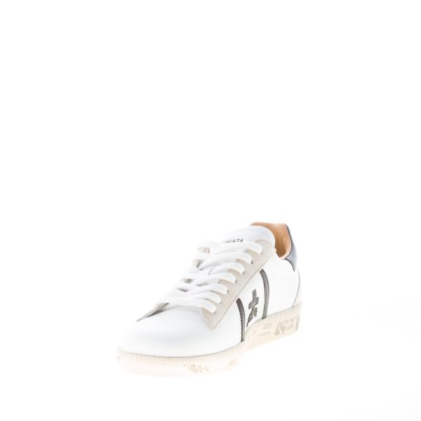 PREMIATA donna sneaker ANDY 5421 in pelle BIANCO più nero - immagine 6