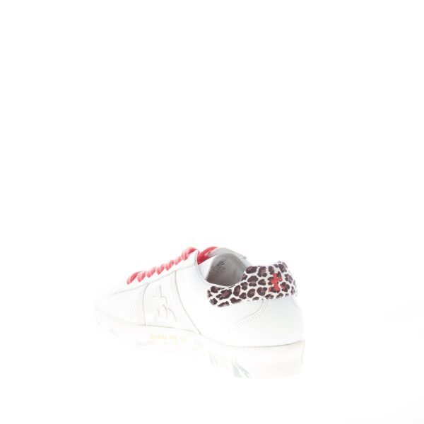PREMIATA donna sneaker ANDY 5427 in pelle BIANCO più leopardo - immagine 4