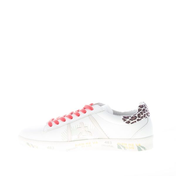 PREMIATA donna sneaker ANDY 5427 in pelle BIANCO più leopardo - immagine 5