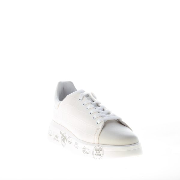 PREMIATA donna sneaker BELLE 5385 in pelle stampa cocco AVORIO - immagine 2