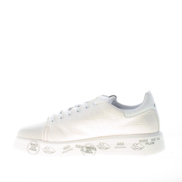 PREMIATA donna sneaker BELLE 5385 in pelle stampa cocco AVORIO - immagine 5
