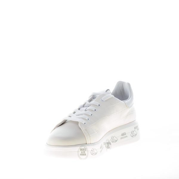 PREMIATA donna sneaker BELLE 5385 in pelle stampa cocco AVORIO - immagine 6