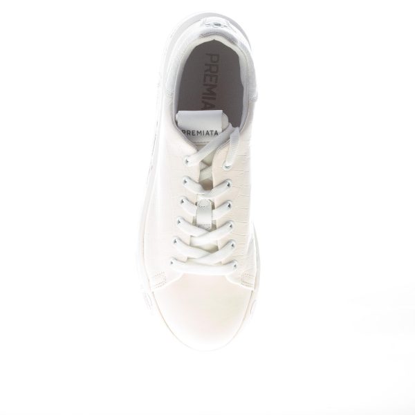 PREMIATA donna sneaker BELLE 5385 in pelle stampa cocco AVORIO - immagine 7
