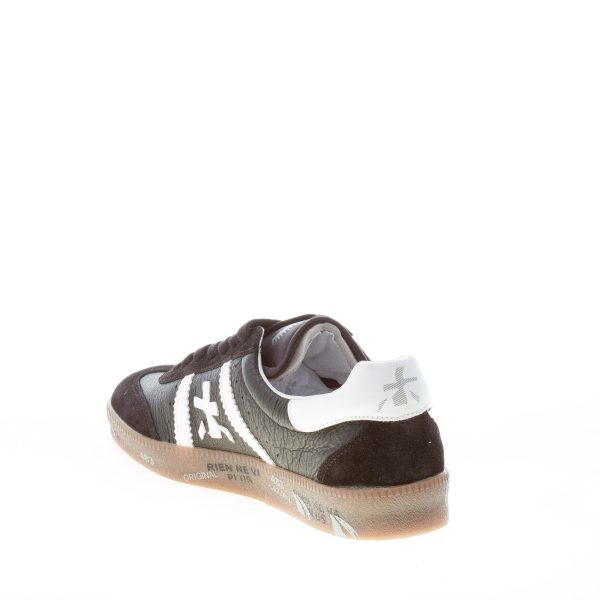 PREMIATA uomo sneaker BONNIE 5938 in pelle e camoscio NERO più bianco - immagine 4